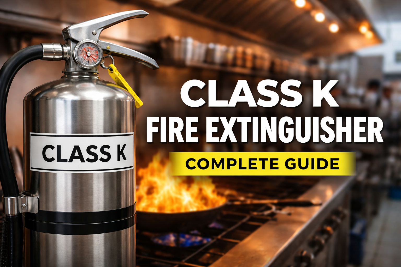 Class K Fire Extinguisher: Complete Guide for Commercial Kitchens