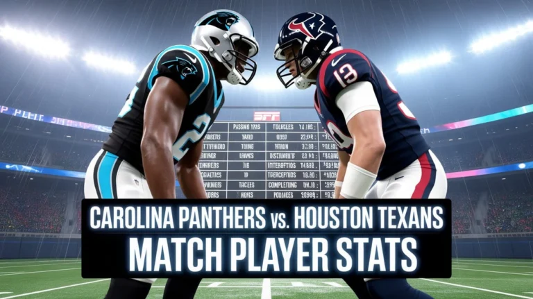 Carolina Panthers vs. Houston Texans Match Player Stats