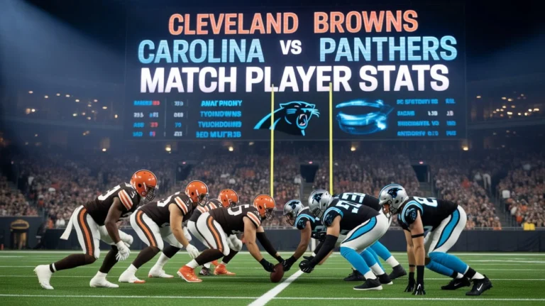 Cleveland Browns vs Carolina Panthers Match Player Stats