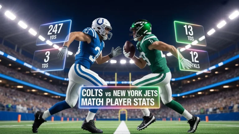 Colts vs New York Jets Match Player Stats