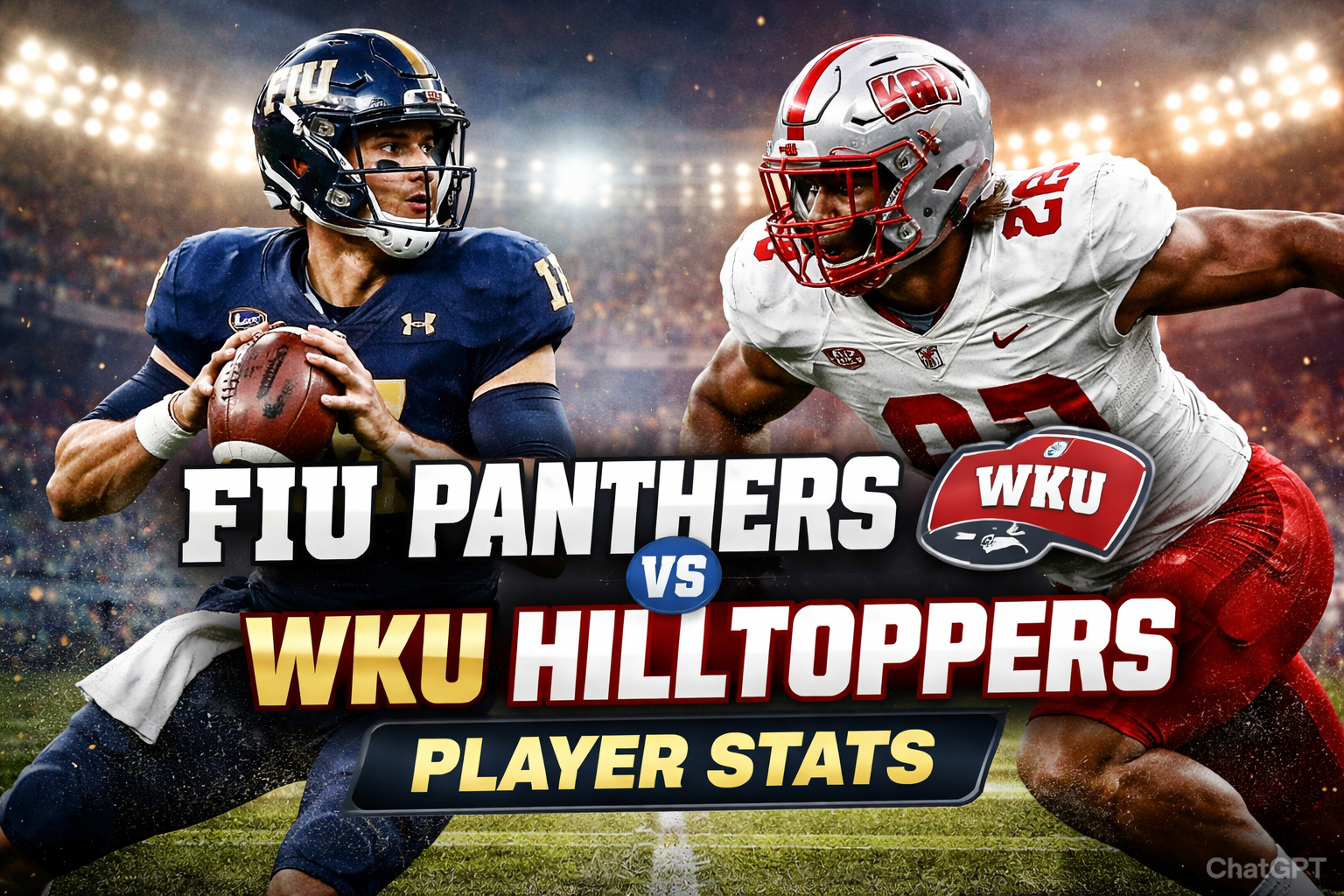 FIU Panthers Football vs WKU Football Match Player Stats