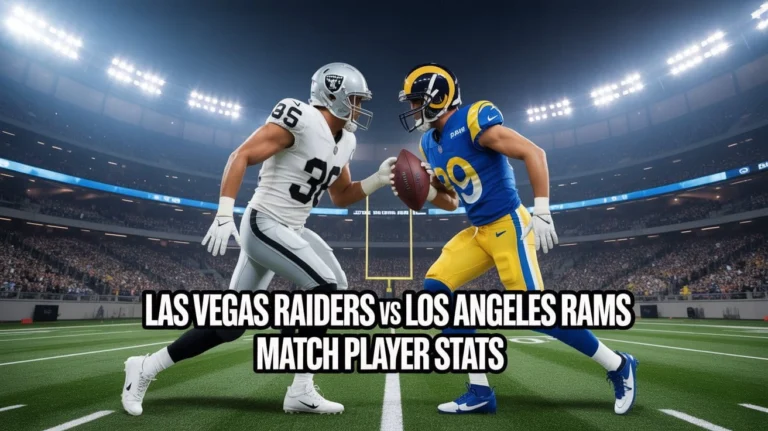 Las Vegas Raiders vs Los Angeles Rams Match Player Stats