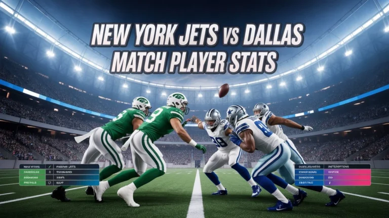 New York Jets vs Dallas Cowboys Match Player Stats