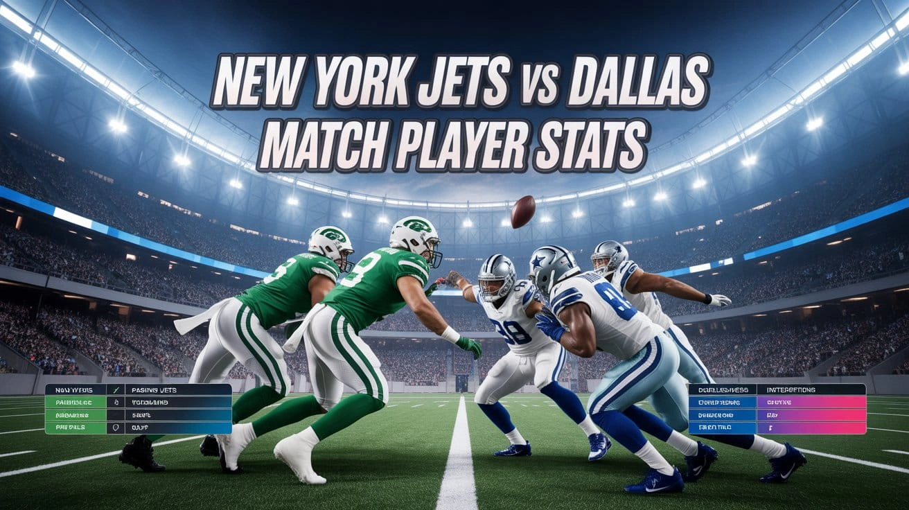 New York Jets vs Dallas Cowboys Match Player Stats