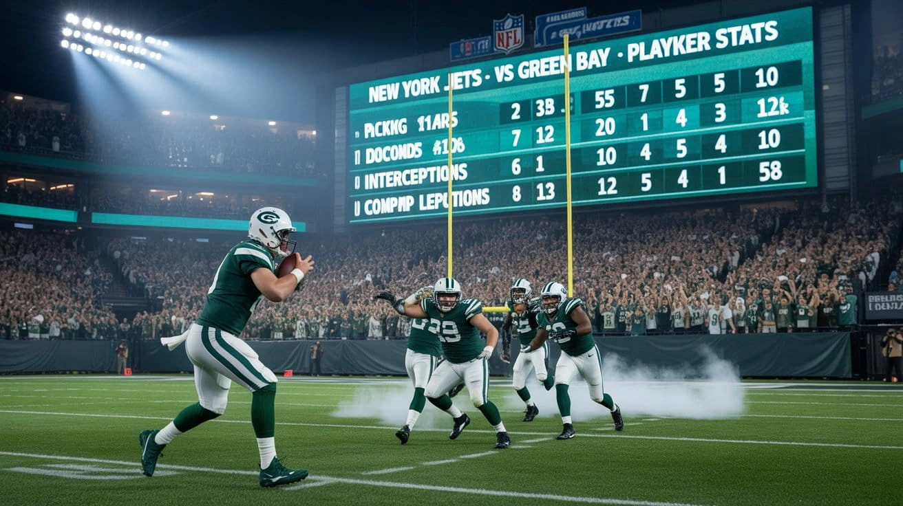 New York Jets vs Green Bay Packers Match Player Stats