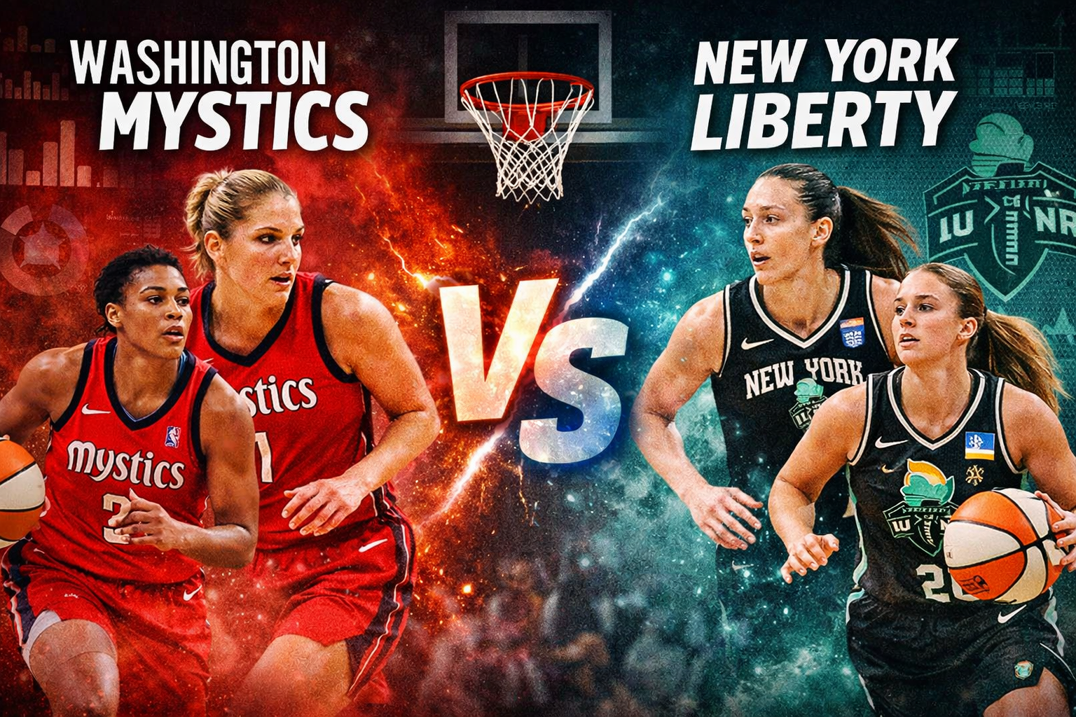 Washington Mystics vs New York Liberty Match Player Stats Analysis